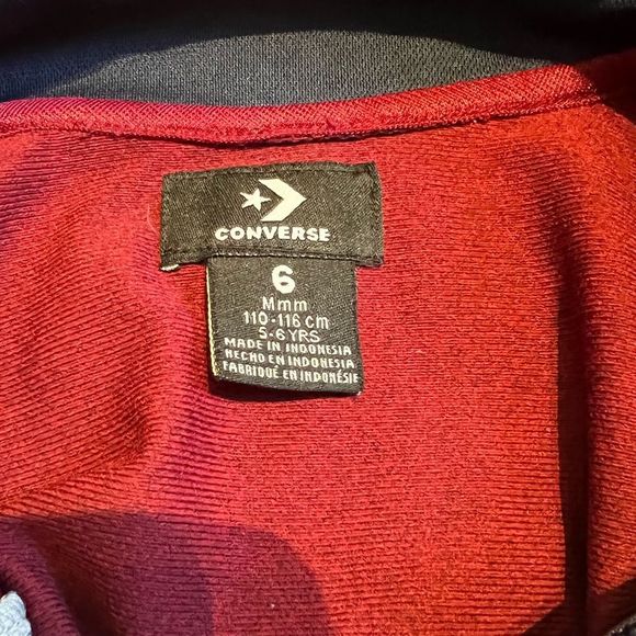 Kids Converse Zip Up Sweater - Picture 5 of 5